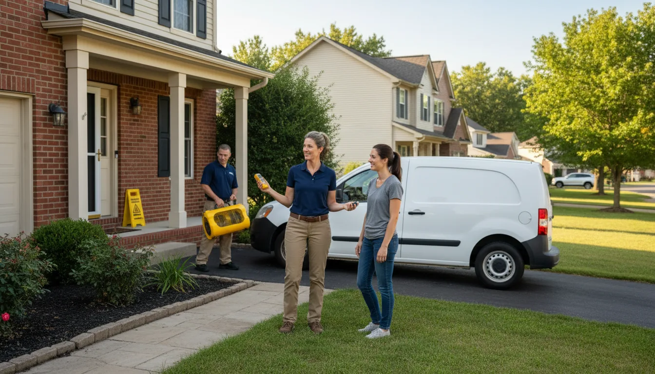 Residential water damage restoration in Marion, MS